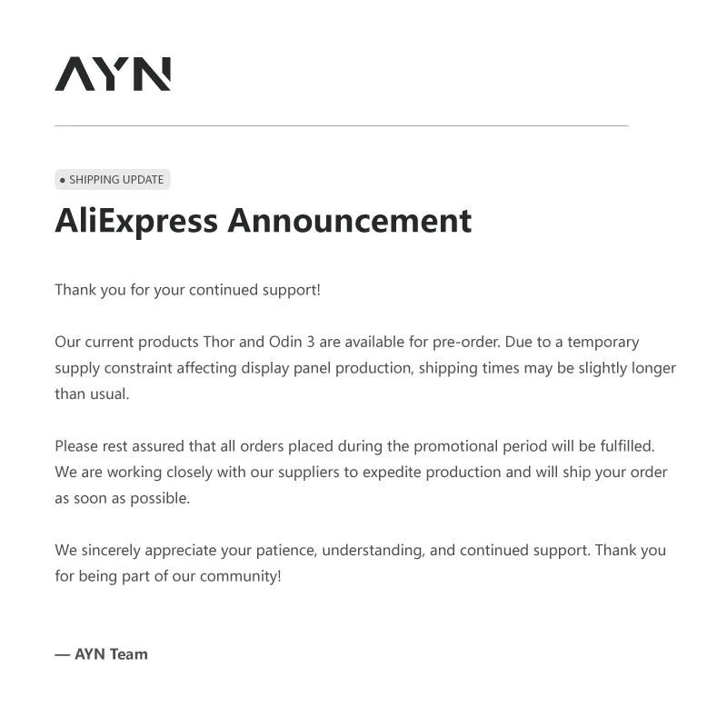 AYN Odin 3 Android Handheld