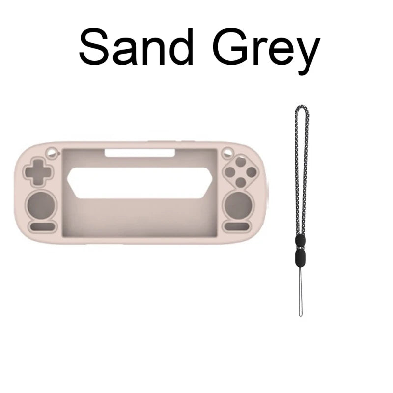 Silicone Protective Case for RP5 with Anti-drop Rope Anti-Scratch Full Cover Soft Shell for Retroid Pocket 5 Accessories